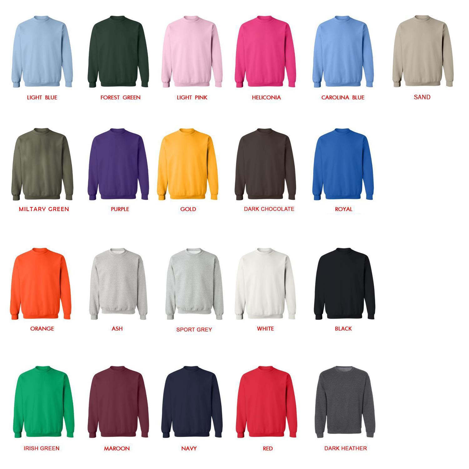 sweatshirt color chart - Helluva Boss Store