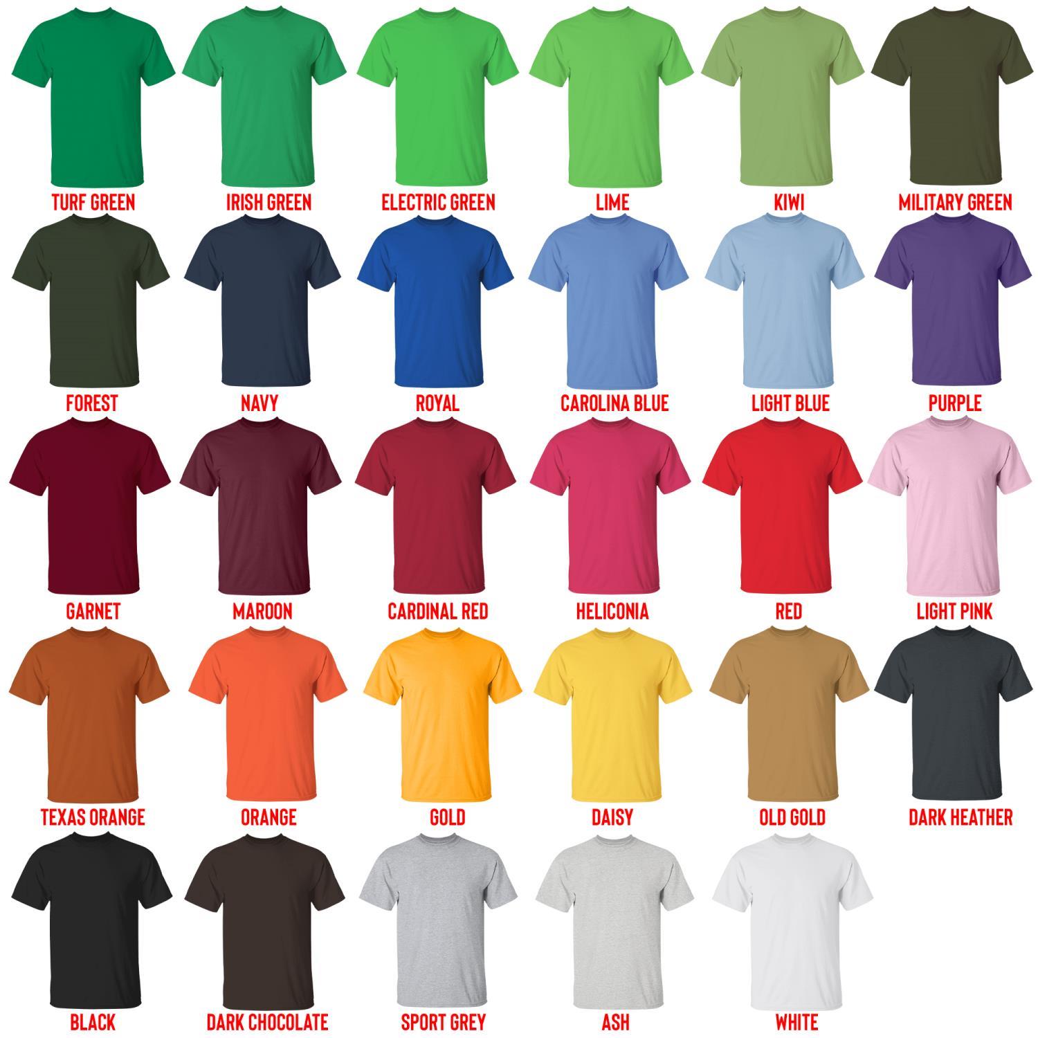 t shirt color chart - Helluva Boss Store