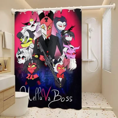Helluva Boss Colorful Shower Curtain