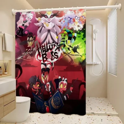 Helluva Boss Cartoon Shower Curtain