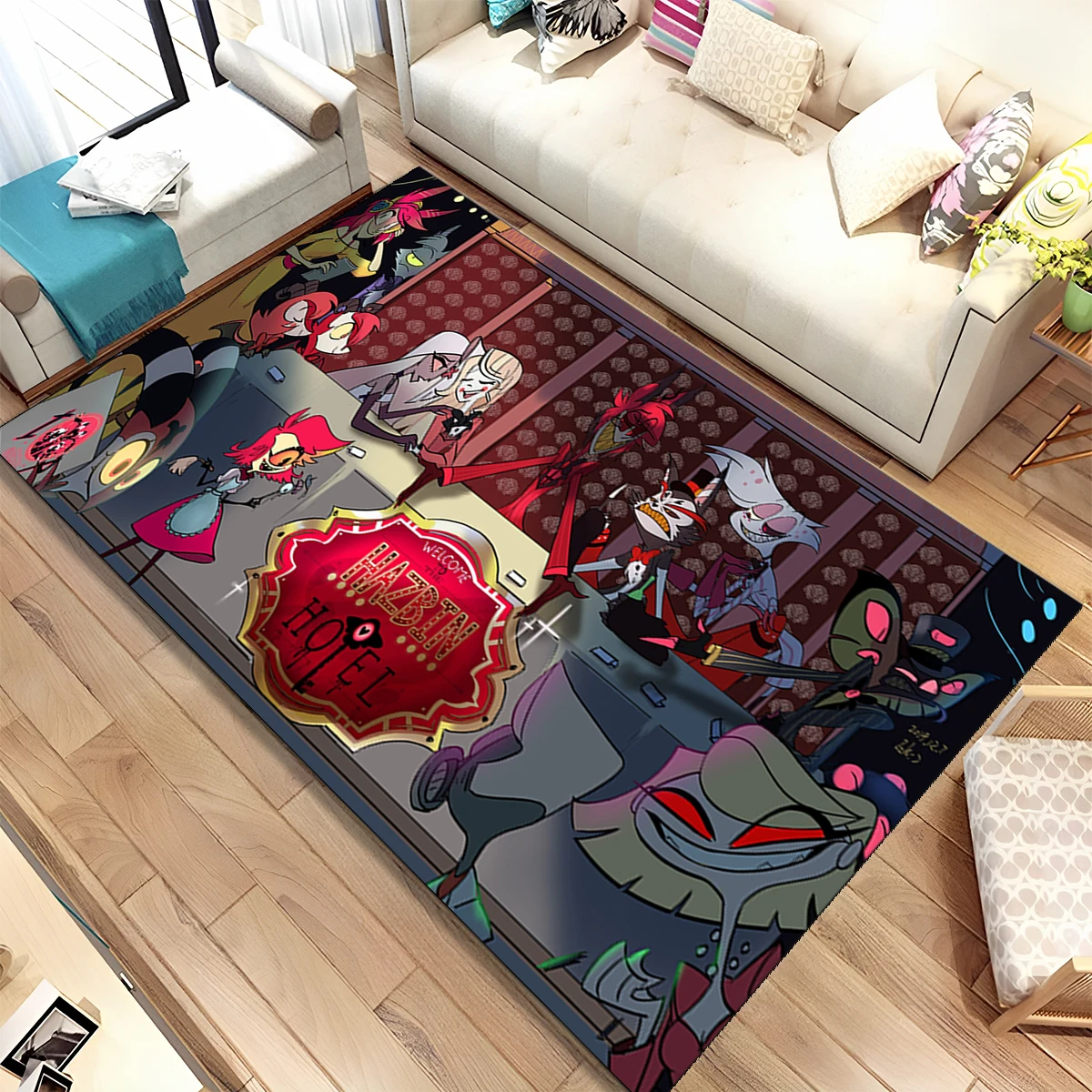 Helluva Boss Blitzo Bedroom Rug