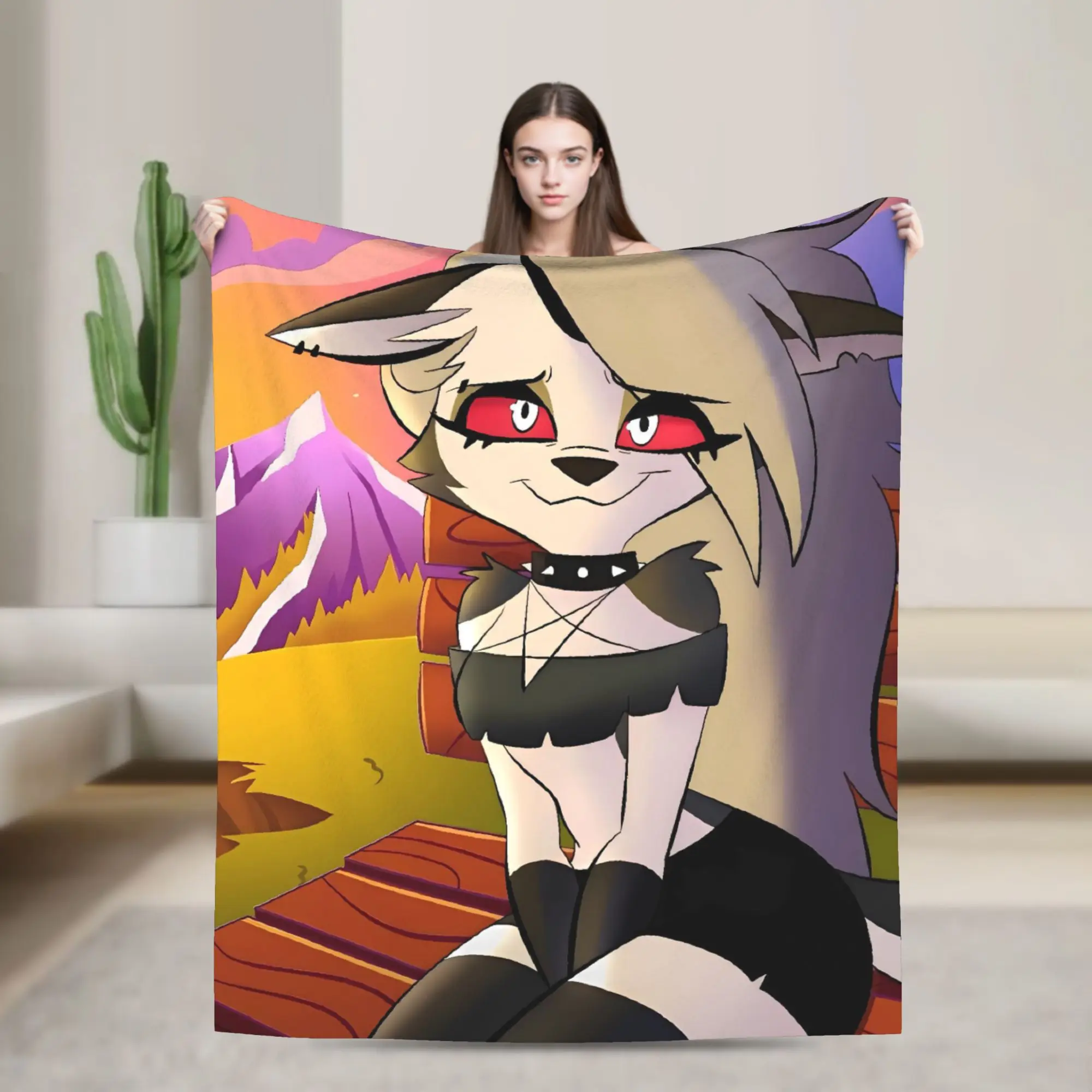 Helluva Boss Colorful Blanket