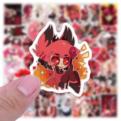 10/30/50pcs Cartoon Helluva Boss Stickers Cool Anime Graffiti Sticker
