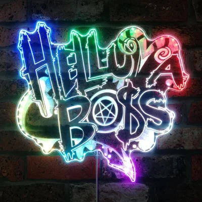 Hot Helluva Boss Neon LED Sign, Gamer Night Light LED Lamp