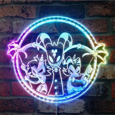 Helluva Boss Neon LED Sign, Gamer Night Light LED Lamp