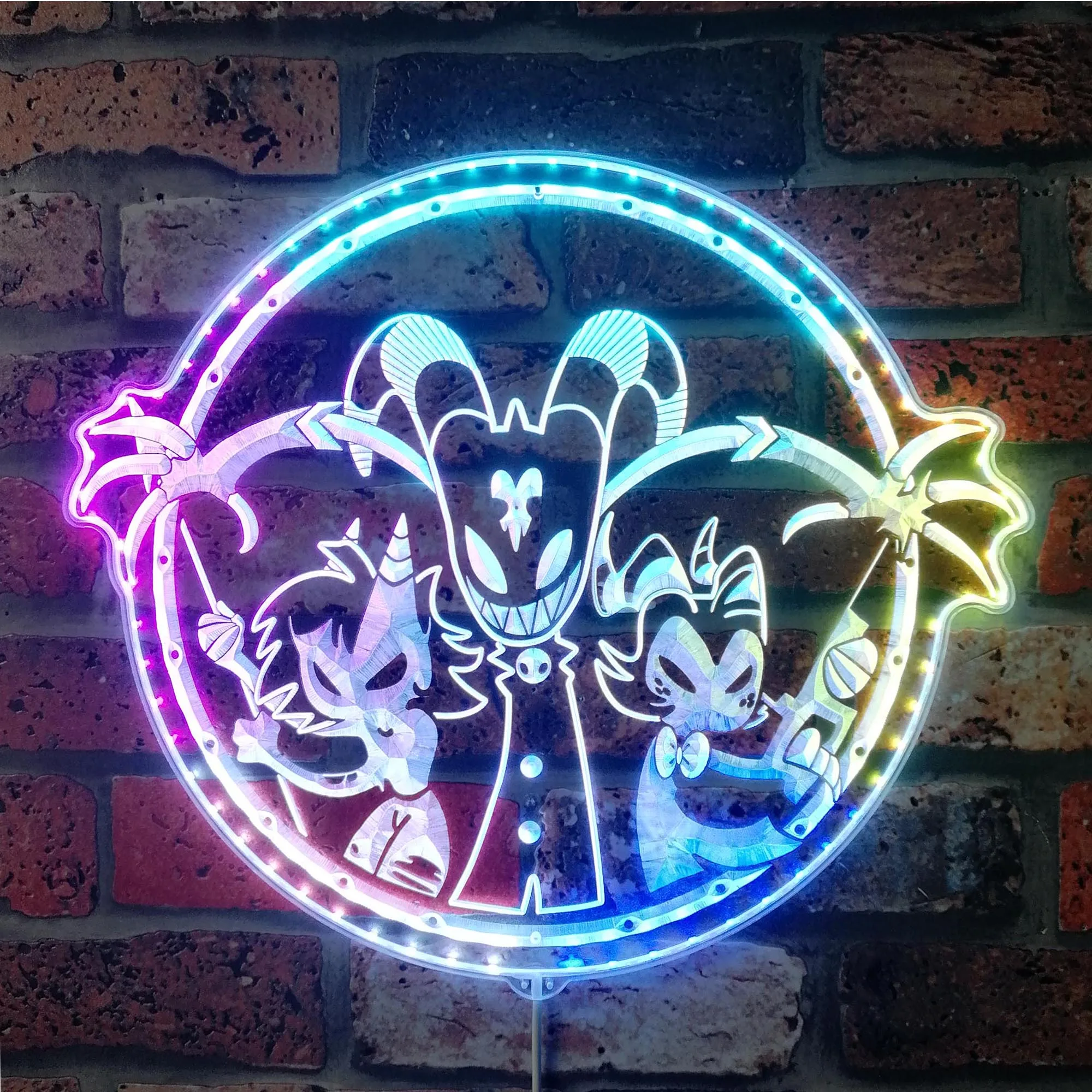 Helluva Boss Neon LED Sign, Gamer Night Light LED Lamp