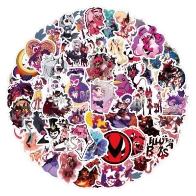 120Pcs Helluva Boss Anime Graffiti Stickers