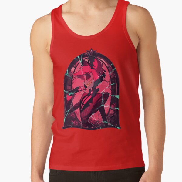 Stained Glass Alastor Cracked Tank Top