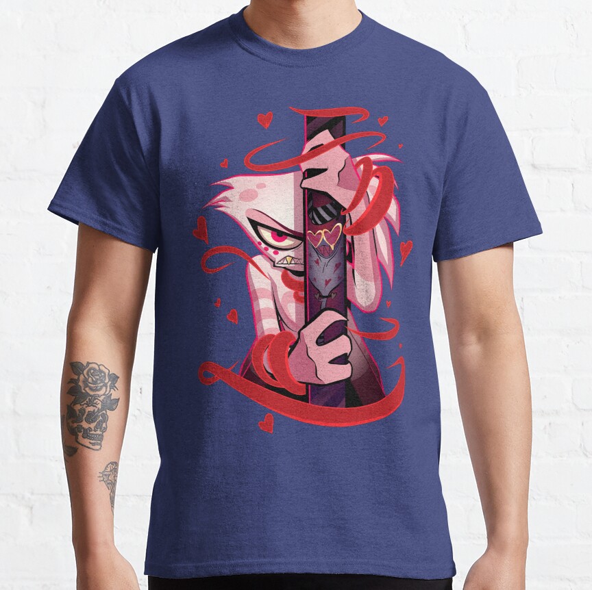 Angel Dust And Valentino Addicted Hazbin Hotel T-Shirt - Image 6