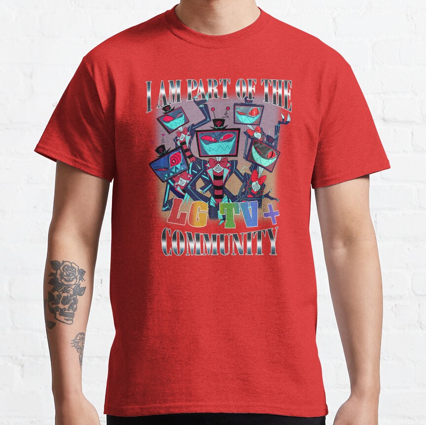 Retro Vox Lg Tv Hazbin Hotel T-Shirt - Image 3