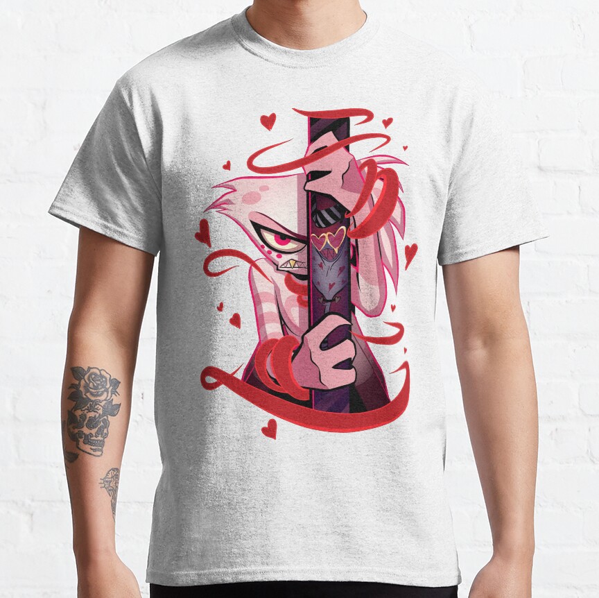 Angel Dust And Valentino Addicted Hazbin Hotel T-Shirt - Image 3