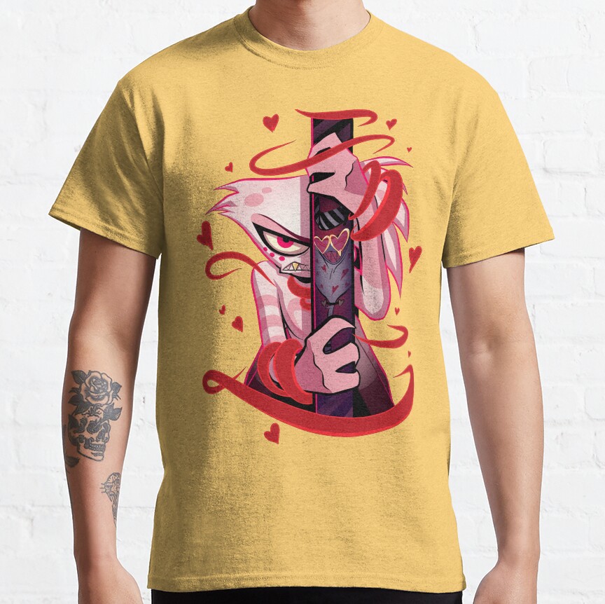 Angel Dust And Valentino Addicted Hazbin Hotel T-Shirt - Image 2