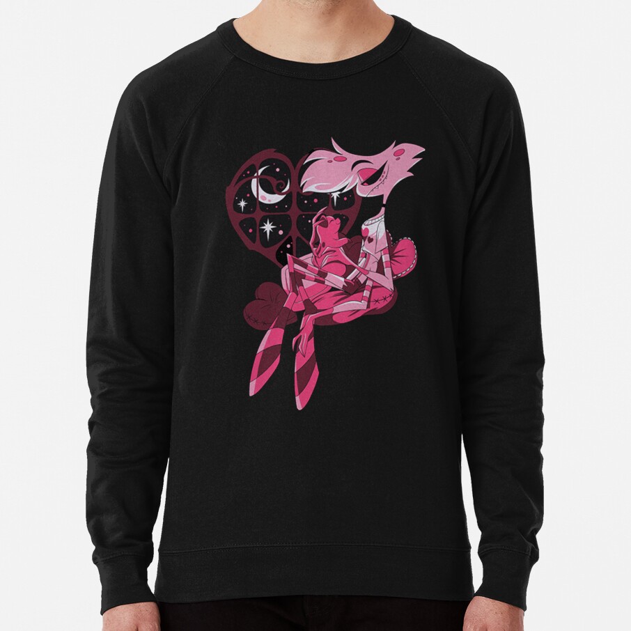 Angel Dust And Fat Nugget Valentines Night Hazbin Hotel Sweatshirt