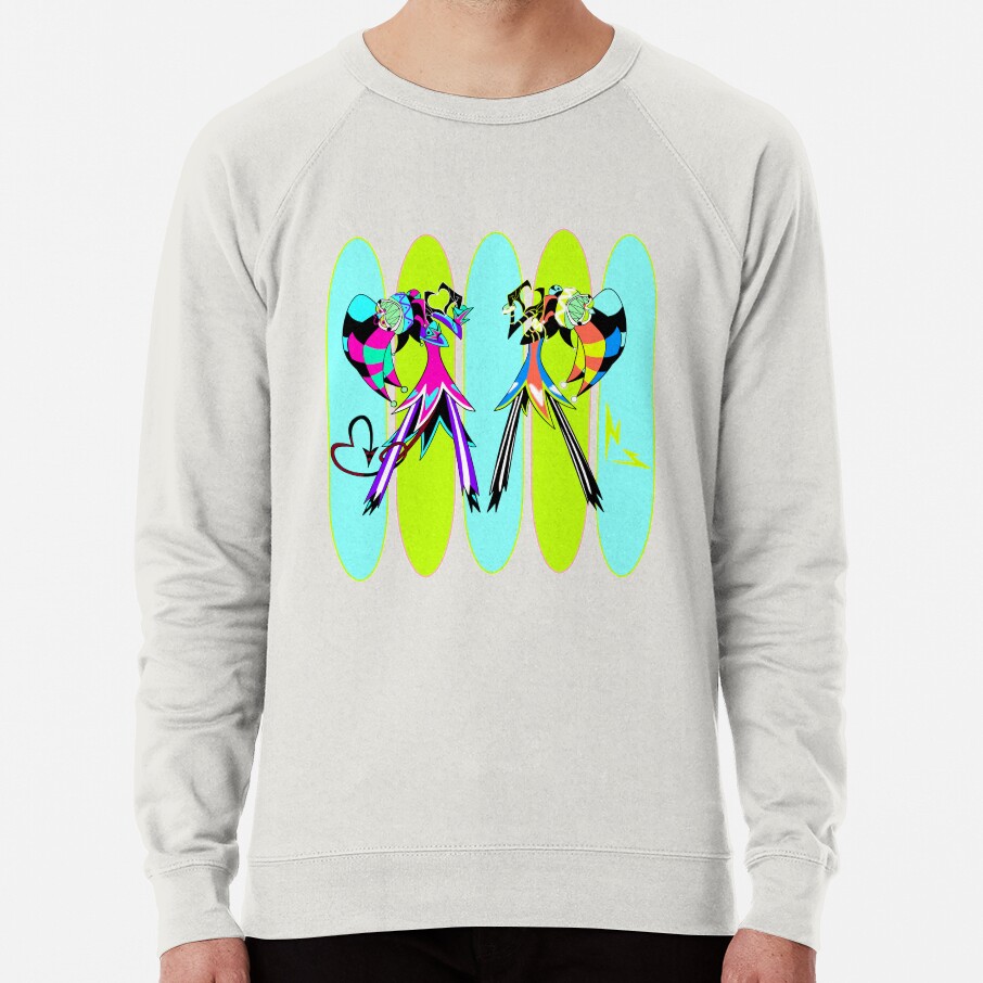Fizzarolli Robo Fizz And Fizzarolli Blue Green Back Sweatshirt
